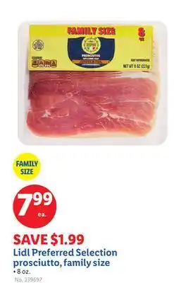 Lidl Lidl Preferred Selection prosciutto, family size offer
