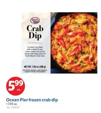 Lidl Ocean Pier frozen crab dip offer