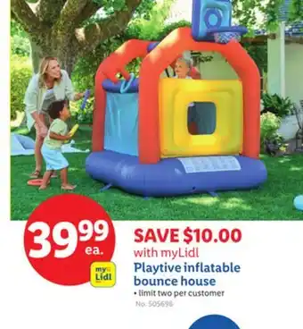 Lidl Playtive inflatable bounce house offer