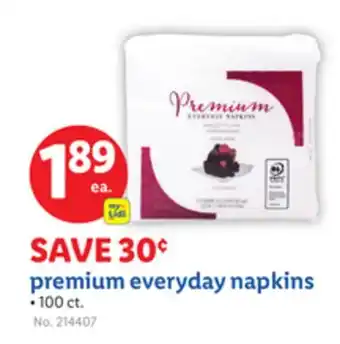Lidl premium everyday napkins offer