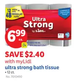 Lidl ultra strong bath tissue offer