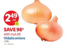 Lidl myLidl Vidalia onions offer