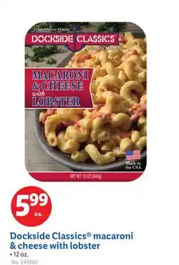 Lidl Dockside Classics macaroni & cheese with lobster offer
