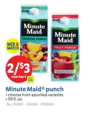 Lidl Minute Maid punch offer