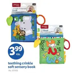 Lidl teething crinkle soft sensory book offer