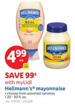 Lidl Hellmann's mayonnaise offer