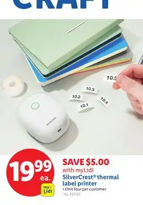 Lidl SilverCrest thermal label printer offer