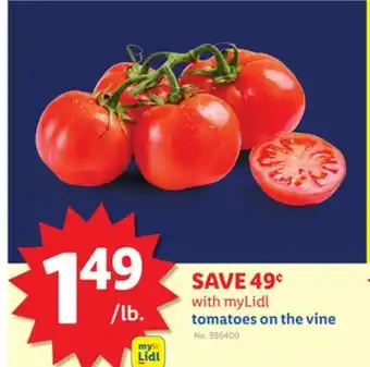 Lidl tomatoes on the vine offer