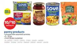 Lidl pantry products offer