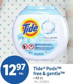 Lidl Tide Pods free & gentle offer