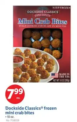 Lidl Dockside Classics frozen mini crab bites offer