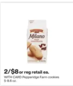 CVS Pepperidge Farm cookies 5-8.6 oz offer