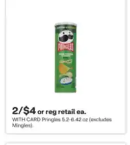 CVS Pringles 5.2-6.42 oz offer