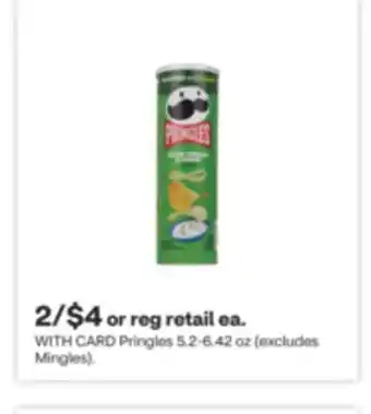 CVS Pringles 5.2-6.42 oz offer