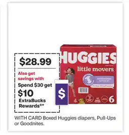CVS Boxed Huggies diapers, Pull-Ups or Goodnites offer