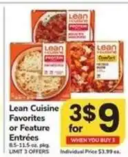 Safeway Lean Cuisine Favorites or Feature Entrées offer