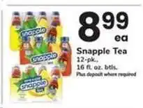 Safeway Snapple Tea offer