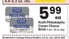 Safeway Kraft Philadelphia Cream Cheese Brick offer