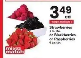 Safeway Strawberries, Blackberries, or Raspberries offer