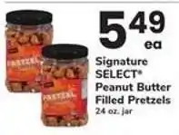 Safeway Signature SELECT Peanut Butter Filled Pretzels offer