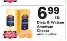 Safeway Dietz & Watson American Cheese offer