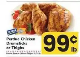 Safeway Perdue Chicken Drumsticks or Thighs offer