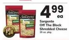 Safeway Sargento Off The Block Shredded Cheese offer
