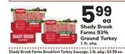 Safeway Shady Brook Farms 93% Ground Turkey offer