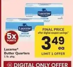 Safeway Lucerne Butter Quarters offer