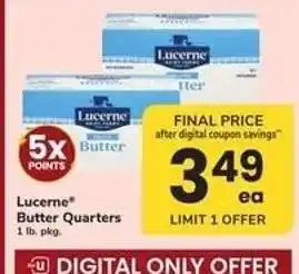 Safeway Lucerne Butter Quarters offer