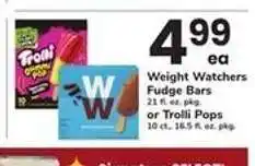 Safeway Weight Watchers Fudge Bars or Trolli Pops offer