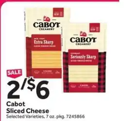 Stop&Shop Cabot Sliced Cheese offer