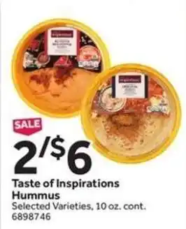 Stop&Shop Taste of Inspirations Hummus offer