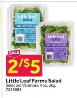 Stop&Shop Little Leaf Farms Salad offer