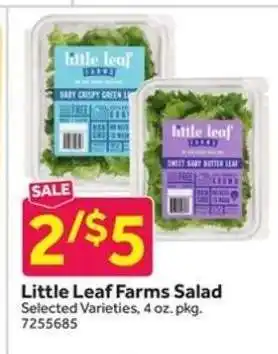 Stop&Shop Little Leaf Farms Salad offer