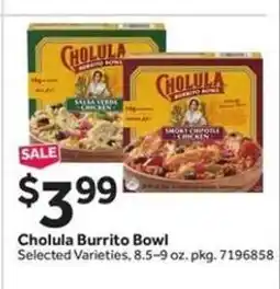 Stop&Shop Cholula Burrito Bowl offer