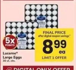 Safeway Lucerne Large Eggs offer