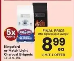 Safeway Kingsford or Match Light Charcoal Briquets offer