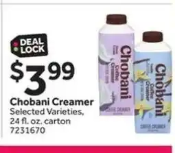 Stop&Shop Chobani Creamer offer