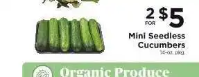 ShopRite Mini Seedless Cucumbers offer