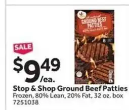 Stop&Shop Stop & Shop Ground Beef Patties offer