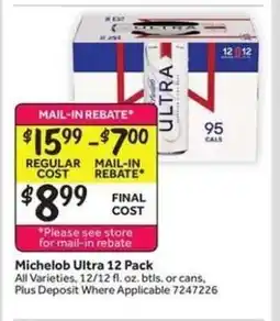 Stop&Shop Michelob Ultra 12 Pack offer