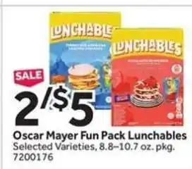 Stop&Shop Oscar Mayer Fun Pack Lunchables offer