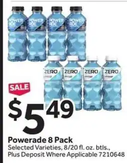 Stop&Shop Powerade 8 Pack offer