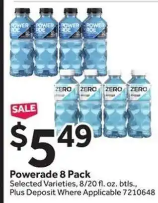 Stop&Shop Powerade 8 Pack offer