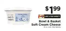 ShopRite Bowl & Basket Soft Cream Cheese offer