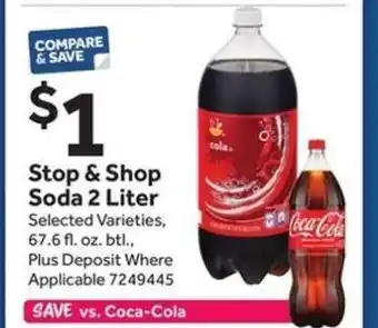 Stop&Shop Stop & Shop Soda 2 Liter offer