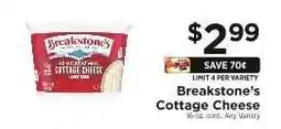 ShopRite Breakstone's Cottage Cheese offer