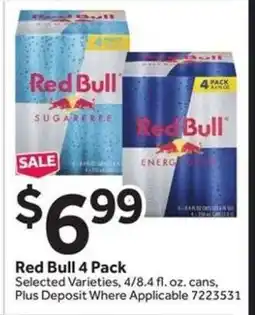 Stop&Shop Red Bull 4-pack offer