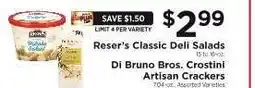 ShopRite Reser's Classic Deli Salads offer